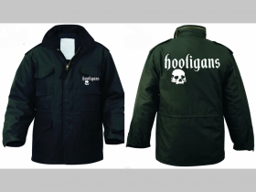 Hooligans - zimn&aacute; bunda M-65 čierna, čiastočne nepremokav&aacute;, zateplen&aacute; odn&iacute;mateľnou &scaron;tepovanou pod&scaron;&iacute;vkou-Thermo Liner pripevnenou gomb&iacute;kmi